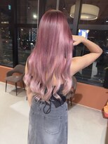 モアナ バイ ラナ 上小田井(MoanA BY LANA)&nbsp;ハイトーンカラー　シールエクステ　ブリーチ　ピンク
