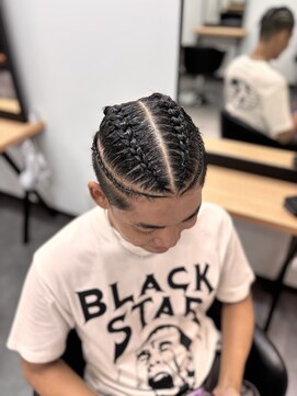 ヌーク 押上店(NooK) コーンロウ　メンズ　特殊ヘア