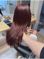 ガリカ 横浜(Gallica) ブリーチなしカラー×ツヤ感チェリーピンクブラウン