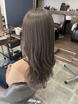 黒髪/クラゲヘアー/オリーブグレー/小顔/ココアベージュ/鎌取