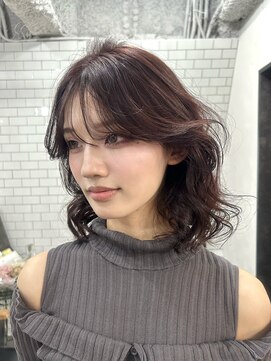 レガーレ(Legare) 【広島韓国ヘア】シースルーバング×暖色レッドボルドーカラー!