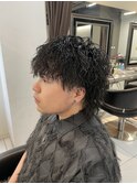 ツイストスパイラル　ツイスト　縦落ち　ウルフパーマ　眉毛