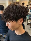 宇都宮メンズカットメンズパーマツイストスパイラルパーマ眉毛