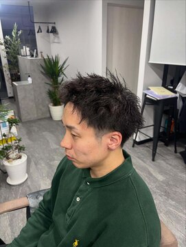 リイ(Lii) メンズ　ショート　ツイスト　ツイストパーマ　パーマ