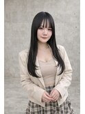 韓国風ローレイヤー×ブルーブラック