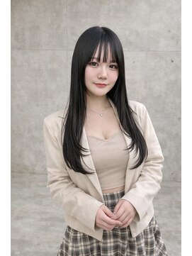 アグ ヘアー ロジェット 松本桐店(Agu hair rojet) 韓国風ローレイヤー×ブルーブラック