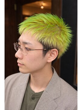 ザバーバーアドレス 代官山(THE BARBER) スパイキーショート ネオングリーン