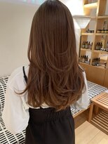 オーガニックエコ 川越(organic+eco) 20代30代春夏ロングレイヤー/イルミナカラーオレンジ/髪質改善