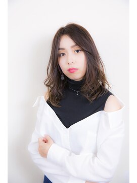 ダアッカ(da acca) 20代30代★大人クールな無造作カール×セミディスタイル