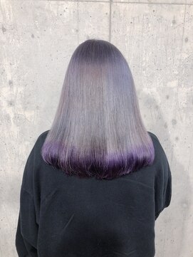 サロンドミルク 原宿(salon de MiLK) シルバーラベンダー&アクセントカラーバイオレット