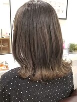 インビテーション(invitation) ブルーグレージュ×すそカラー