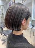 ミニマムボブ、前下がりボブ、シルキーボブ