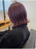 外ハネ切りっぱなしボブ