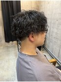 マッシュ×ツイストスパイラルパーマ