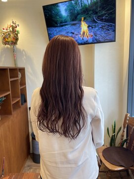 エン(en) 大人ウェイブピンクブラウン