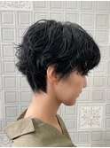ハンサムショートパーマ
