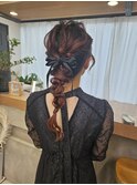 it.YUIヘアセット ヘアアレンジ 結婚式アレンジ ローポニー