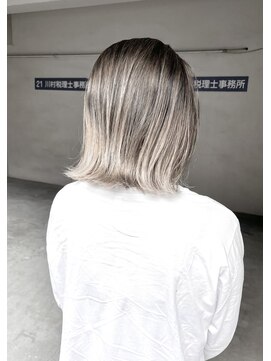 ヘアーアンドアトリエ マール(Hair&Atelier Marl) 【Marl】白髪染めバレイヤージュ×ミルクティーベージュカラー