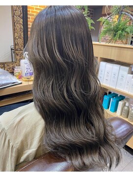 シーバイシオン(Sea by sion) カーキベージュレイヤーロング