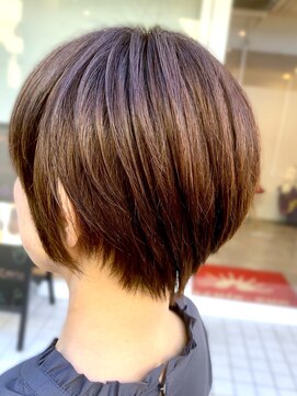 アズールサン 草加西口店(azule-sun) ショートカット,ショートボブ,ショートヘア,ツヤ髪スタイル,草加