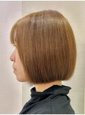 ぱつっとボブ☆美髪ボブ/美髪縮毛矯正[北千住]