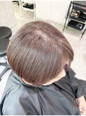 脱白髪染めグレージュ◎白髪ぼかし