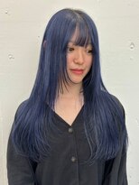 ジルスタジオ(JILL STUDIO) JILL STUDIO ブルーブラック×シャギーレイヤー