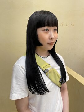 スニュウ(snuw) 【snuw mina】姫カット/黒髪ロング/顔まわりカット