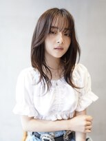 ニコ トウキョウ 渋谷(nico TOKYO)&nbsp;顔まわりレイヤーカット/くびれヘア/透明感ベージュ/渋谷