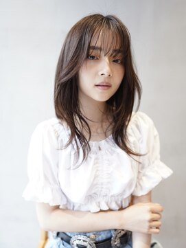 ニコ トウキョウ 渋谷(nico TOKYO) 顔まわりレイヤーカット/くびれヘア/透明感ベージュ/渋谷