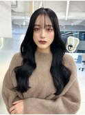 韓国ヘア ブルーブラック