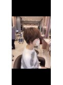 ショートヘア　ニュアンスパーマ