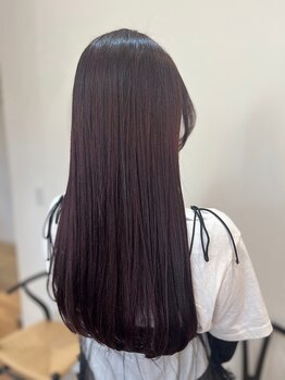 ミナモ(MINAMO)の写真/≪髪の癖・広がり・うねりのお悩み解決≫艶めくストレートへ導く縮毛矯正♪思わず触りたくなる質感の髪へ