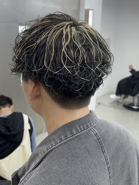 ロンド ローガン 名駅(Lond LOGAN) メンズスライシングカラー波巻きスパイラル