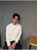 ブルーブラック韓国マッシュスペインカールスパイキーショート