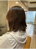 大人可愛い外ハネミディ小顔フェイスレイヤー20代30代40代