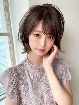 アフロートフクオカ(AFLOAT FUKUOKA) 【NEW OPEN】小顔前髪あり後れ毛サイド バングメルティカラー