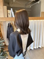 ムク 甲府(muku.)&nbsp;オリーブグレージュ/透明感カラー/髪質改善/くびれボブ