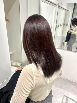 ユーフォリア 渋谷グランデ(Euphoria SHIBUYA GRANDE) レッドブラウン　ワインレッド　ブリーチなしレッド