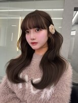 ボタン ハカタ(VOTAN hakata) 【中村珠梨】ブラウン/マロンベージュ/フルバング/韓国ヘア