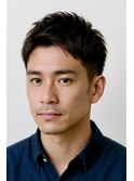 爽やか大人ビジネスカジュアルアップバンクショート20代30代