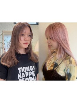 トップレベルの技術・知識でトレンドから個性派までお任せ◎ダメージレスなケアブリーチもプラス料金なし♪