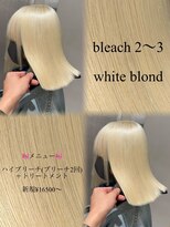 ベレーザ 渋谷(BELEZA)&nbsp;16917抜きっぱなしブロンドハッシュカットホワイトブロンド