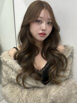 アイトーキョーエス 渋谷(AI TOKYO S)&nbsp;ブリーチなしダブルカラーヘーゼルベージュワンホンヘア透明感