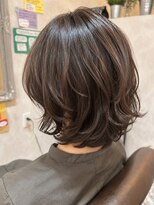 シンミシエル 京都北野白梅町(shinmiciel)&nbsp;ミディアムレイヤー/30代40代50代髪型60代/ウルフカット