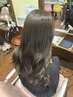 透明感カラー+カット+トリートメント　￥11800