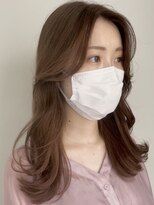 hyon myon/RISEbyREVO 綾瀬店【ヒョンミョン】&nbsp;ハッシュカット/デザインカラー/グレージュ[綾瀬駅/韓国ヘア]