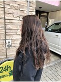 ロングスパイラルウェーブのデジタルパーマ
