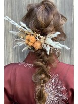 ヘアメイクサロンシャルメ(Hair Make Salon CHARMER) 編みおろしヘアセット和服に似合うアレンジ