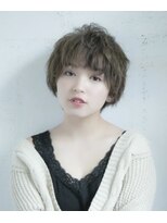 ロンド ストラーダ 心斎橋(Lond strada)&nbsp;【津賀　涼】ショートグレージュカラーボブウルフココアベージュ